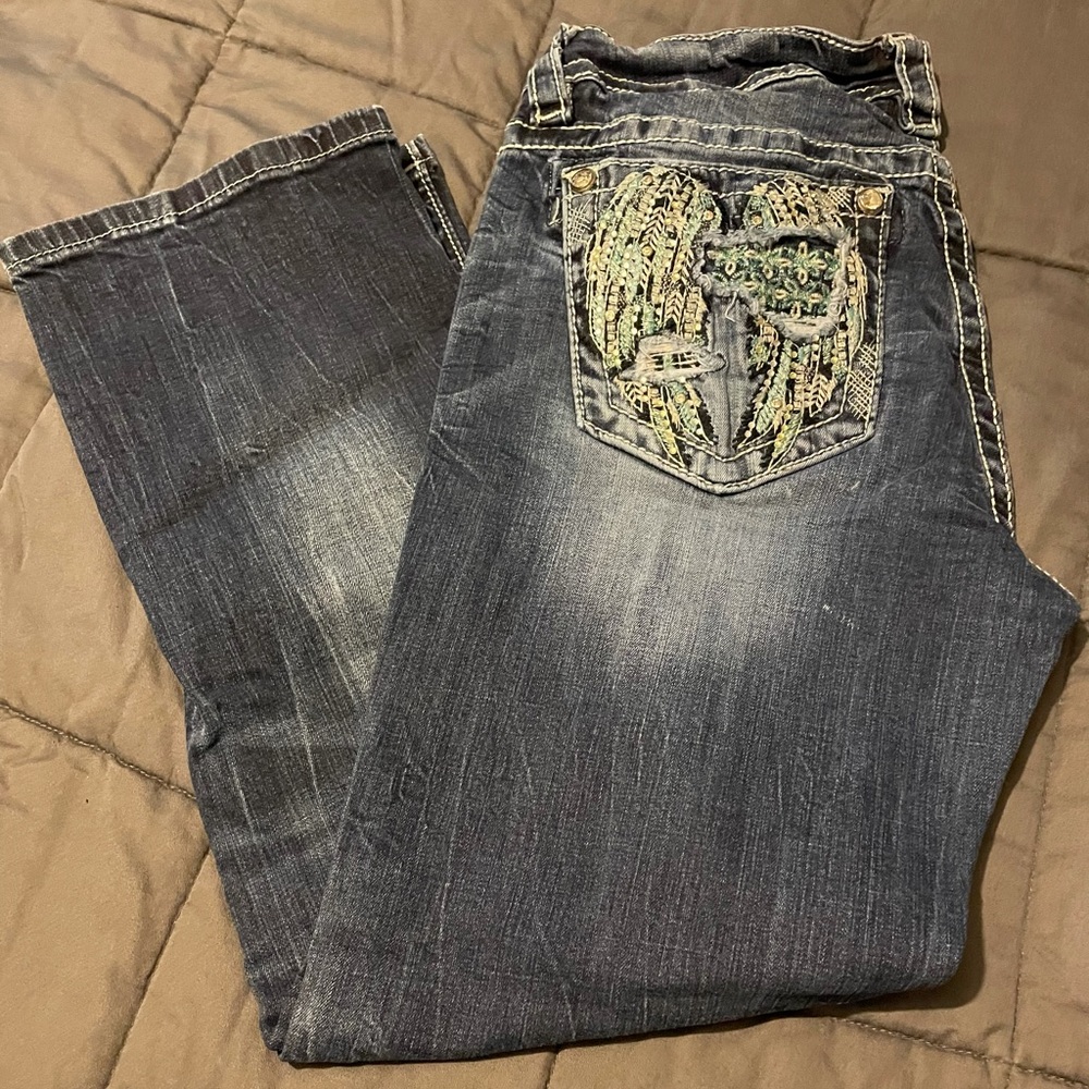 Miss Me Crop Jeans Size 30